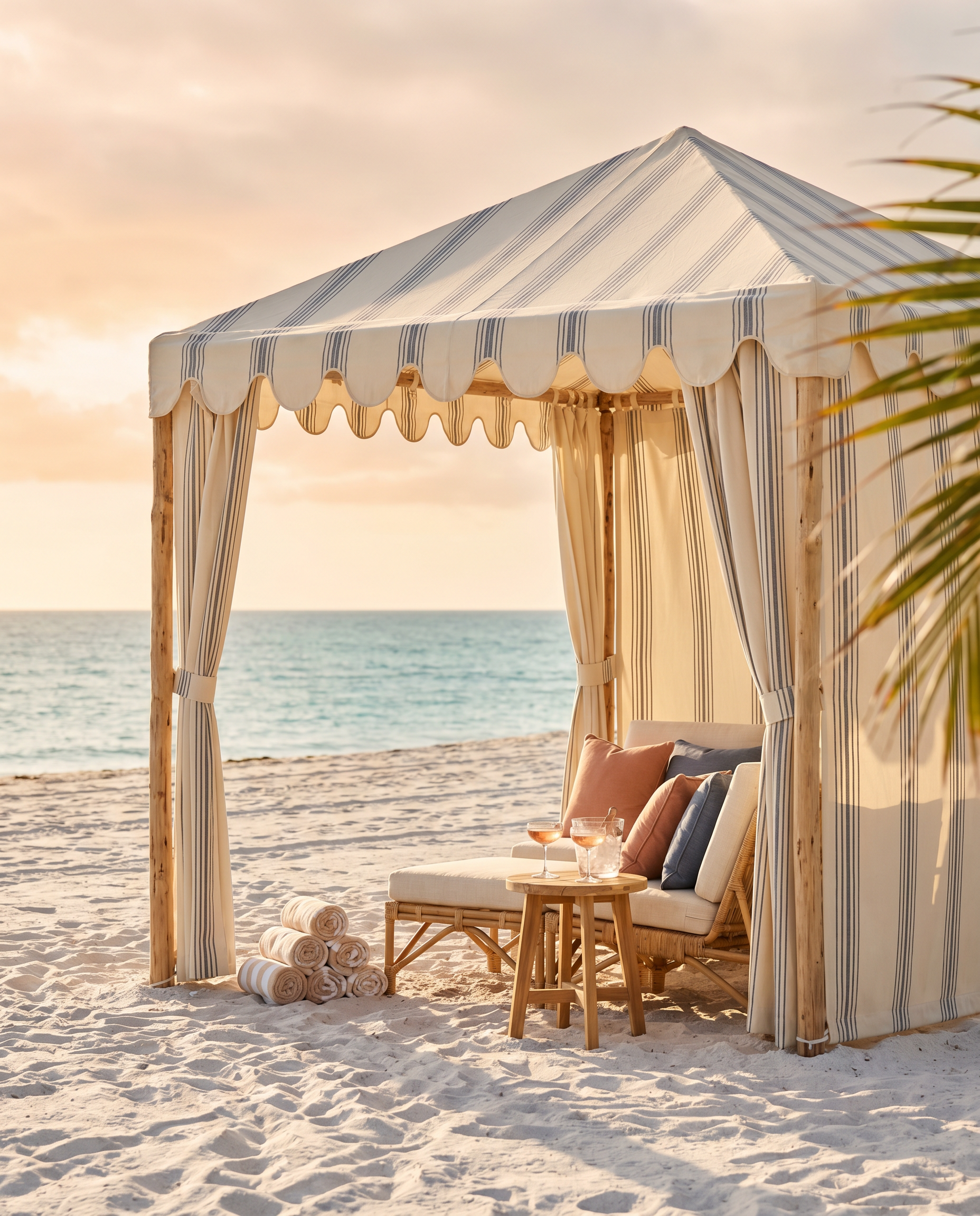The Mini — two-chair beach setup