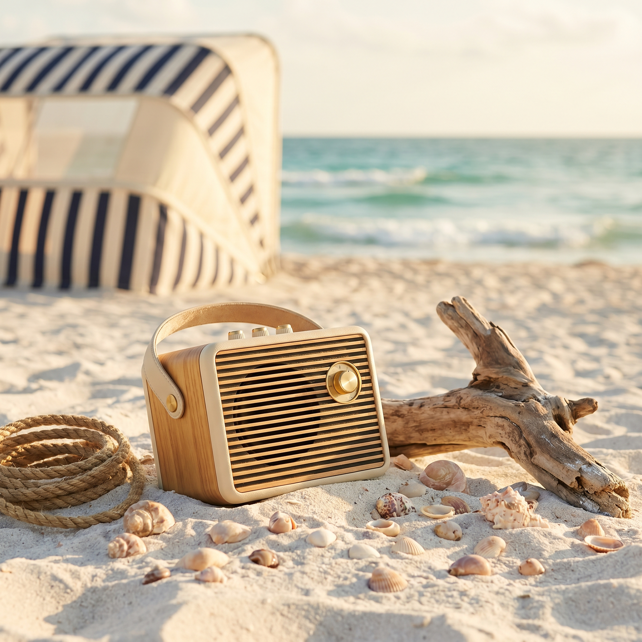 Bluetooth speaker setup for beach music