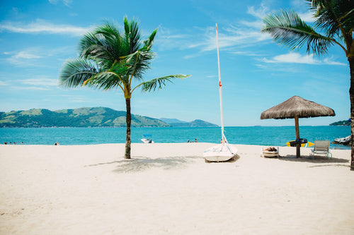 Luxury beach cabana setup (placeholder)