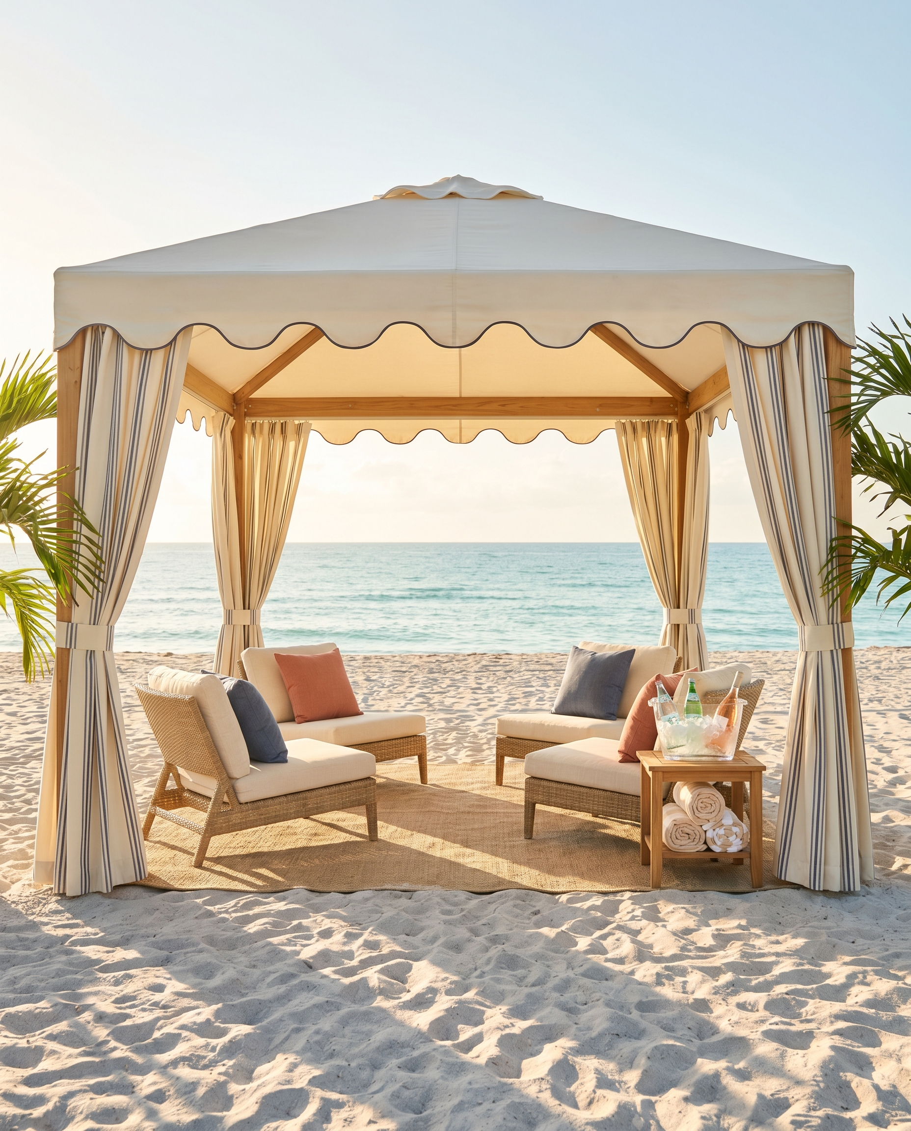 The Classic — four-chair shaded setup
